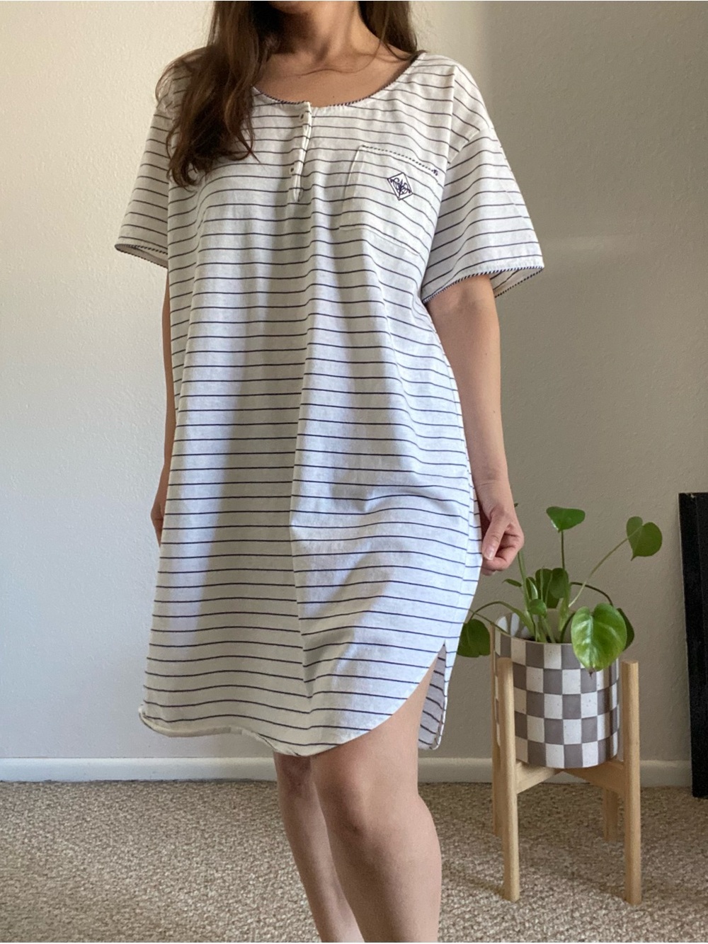Vintage 90s Prima Donna coastal grandmacore nightgown medium